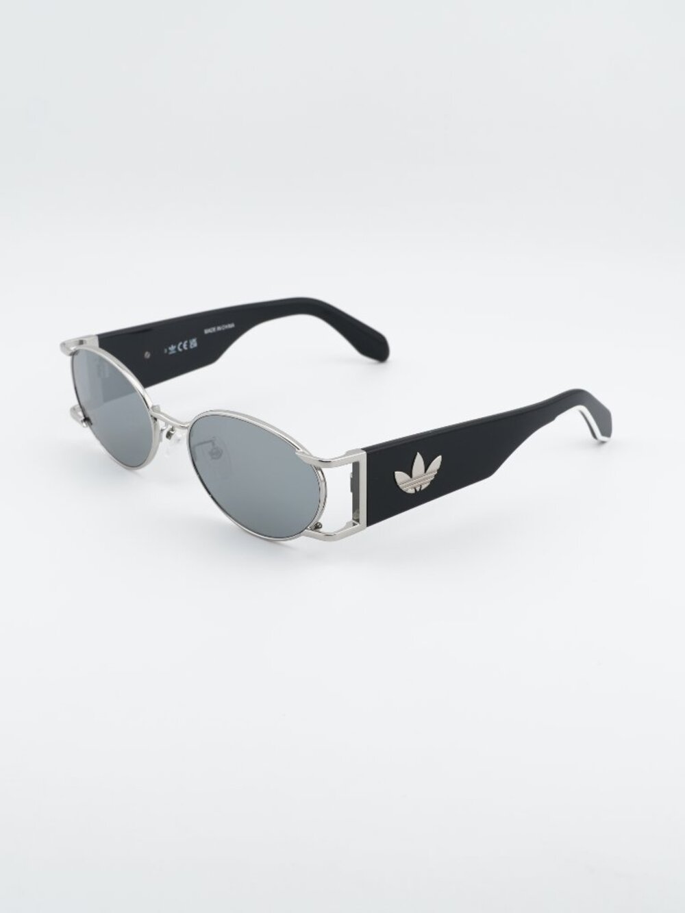Adidas OR0096 16C Sunglasses Palladium Oval Frame, Smoke Lenses